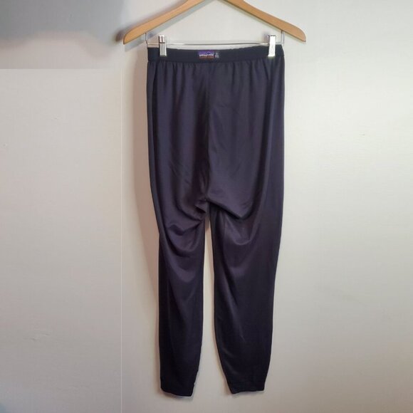 PATAGONIA Women's Large Capilene Base Layer Bottoms Pants Breathable Mesh Black - Picture 6 of 14